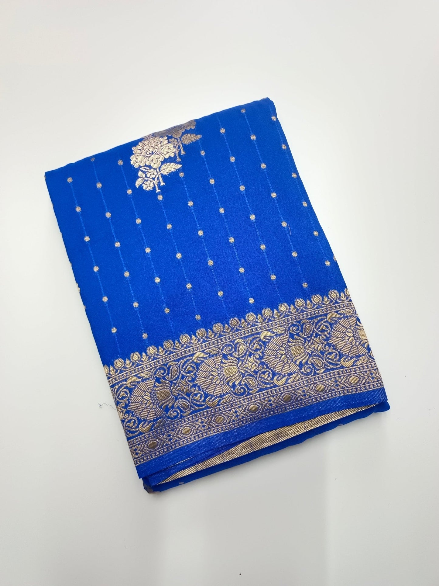 SEMI CREPE SILK SAREE - B S CHANNABASAPPA & SONS
