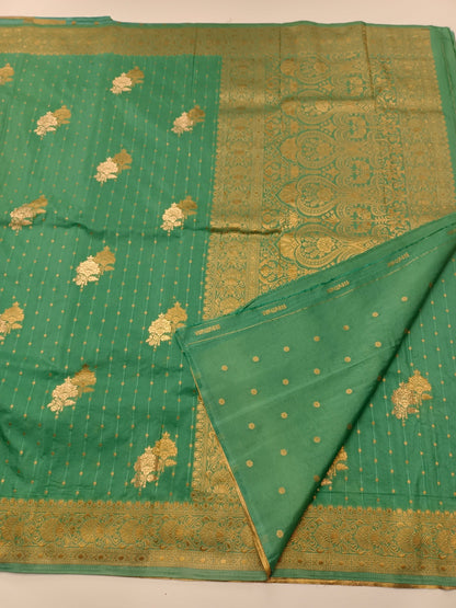 SEMI CREPE SILK SAREE - B S CHANNABASAPPA & SONS