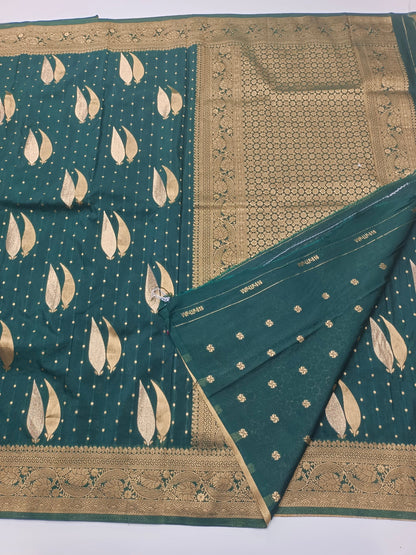SEMI CREPE SILK SAREE - B S CHANNABASAPPA & SONS
