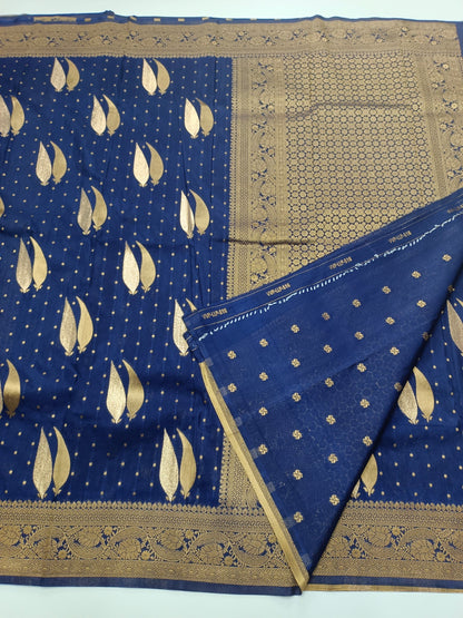 SEMI CREPE SILK SAREE - B S CHANNABASAPPA & SONS