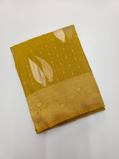 SEMI CREPE SILK SAREE - B S CHANNABASAPPA & SONS