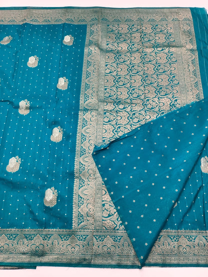 SEMI CREPE SILK SAREE - B S CHANNABASAPPA & SONS