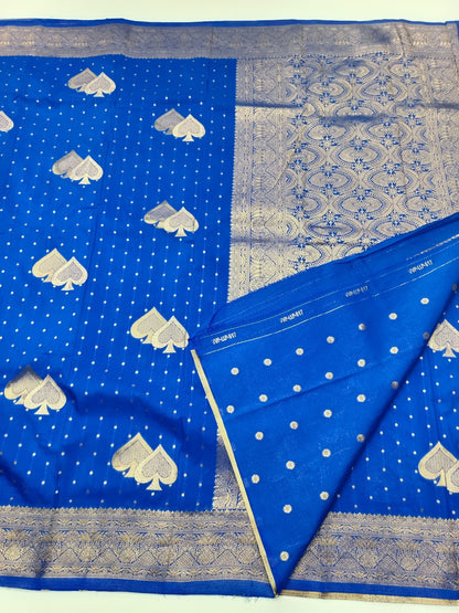 SEMI CREPE SILK SAREE - B S CHANNABASAPPA & SONS