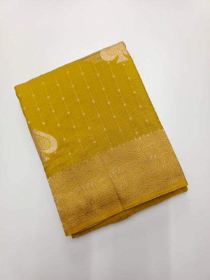 SEMI CREPE SILK SAREE - B S CHANNABASAPPA & SONS