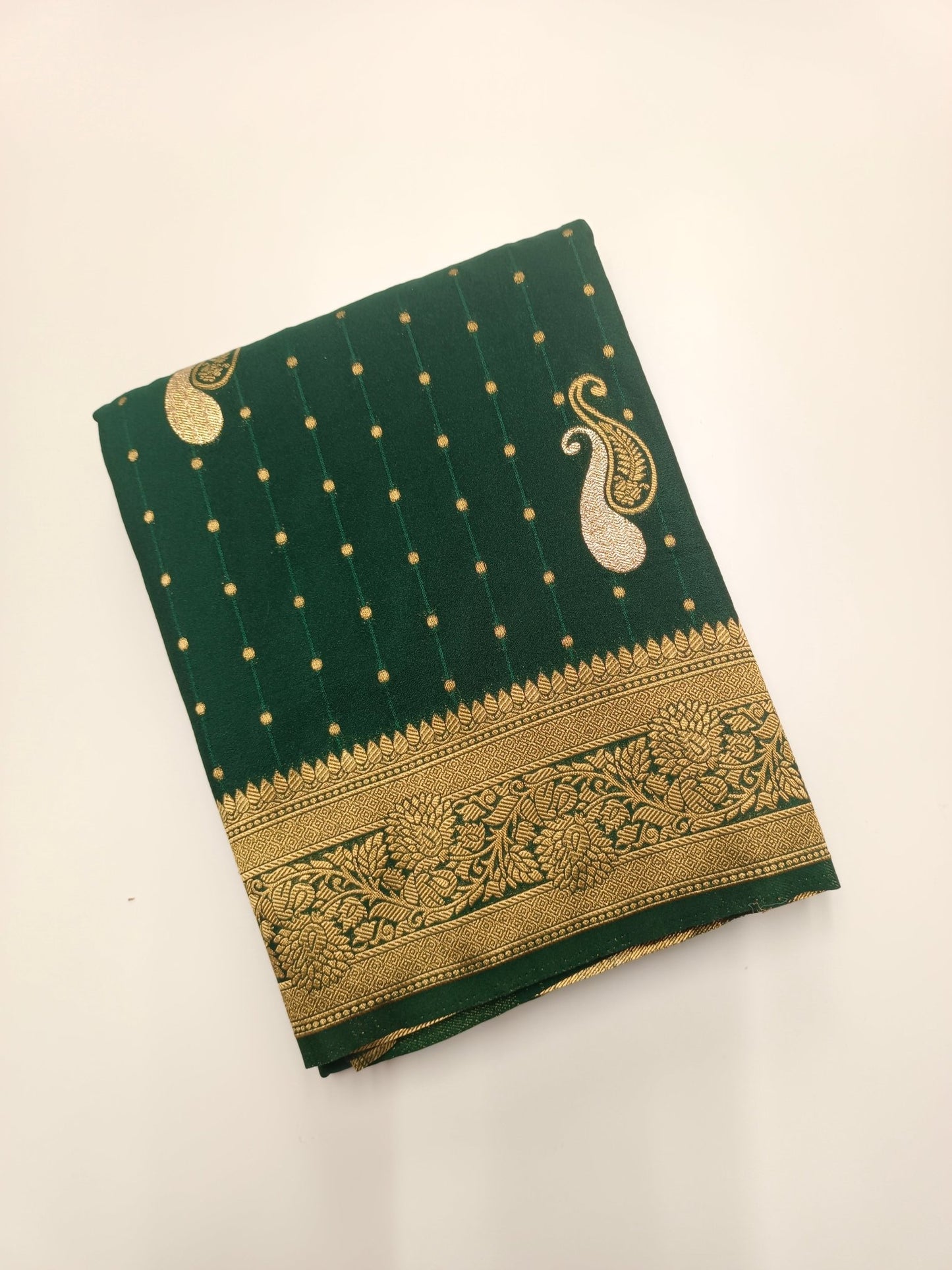 SEMI CREPE SILK SAREE - B S CHANNABASAPPA & SONS