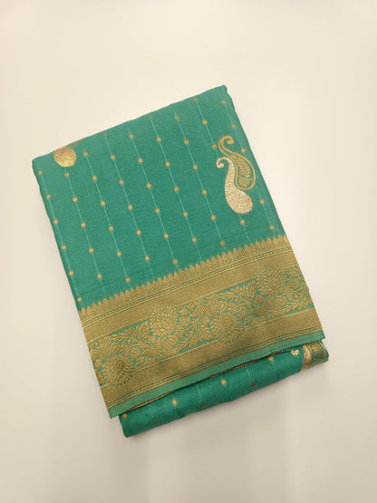 SEMI CREPE SILK SAREE - B S CHANNABASAPPA & SONS