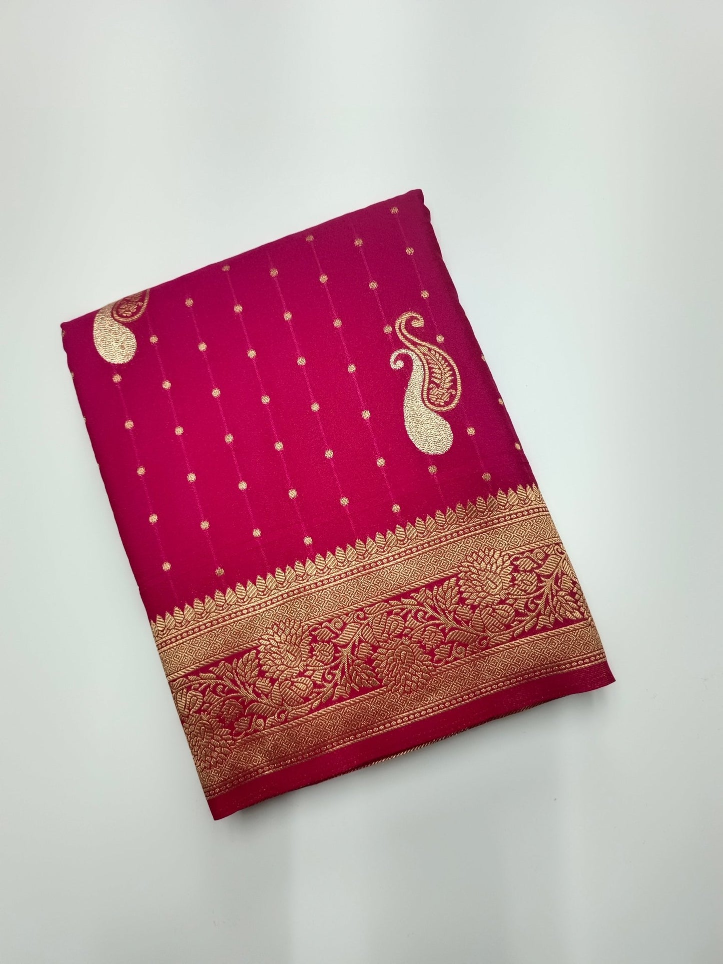 SEMI CREPE SILK SAREE - B S CHANNABASAPPA & SONS