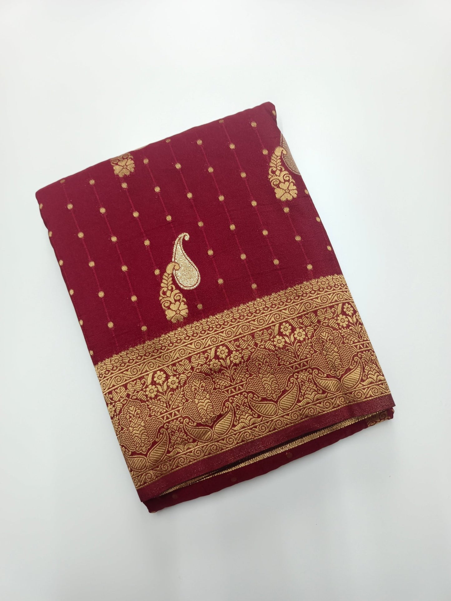 SEMI CREPE SILK SAREE - B S CHANNABASAPPA & SONS