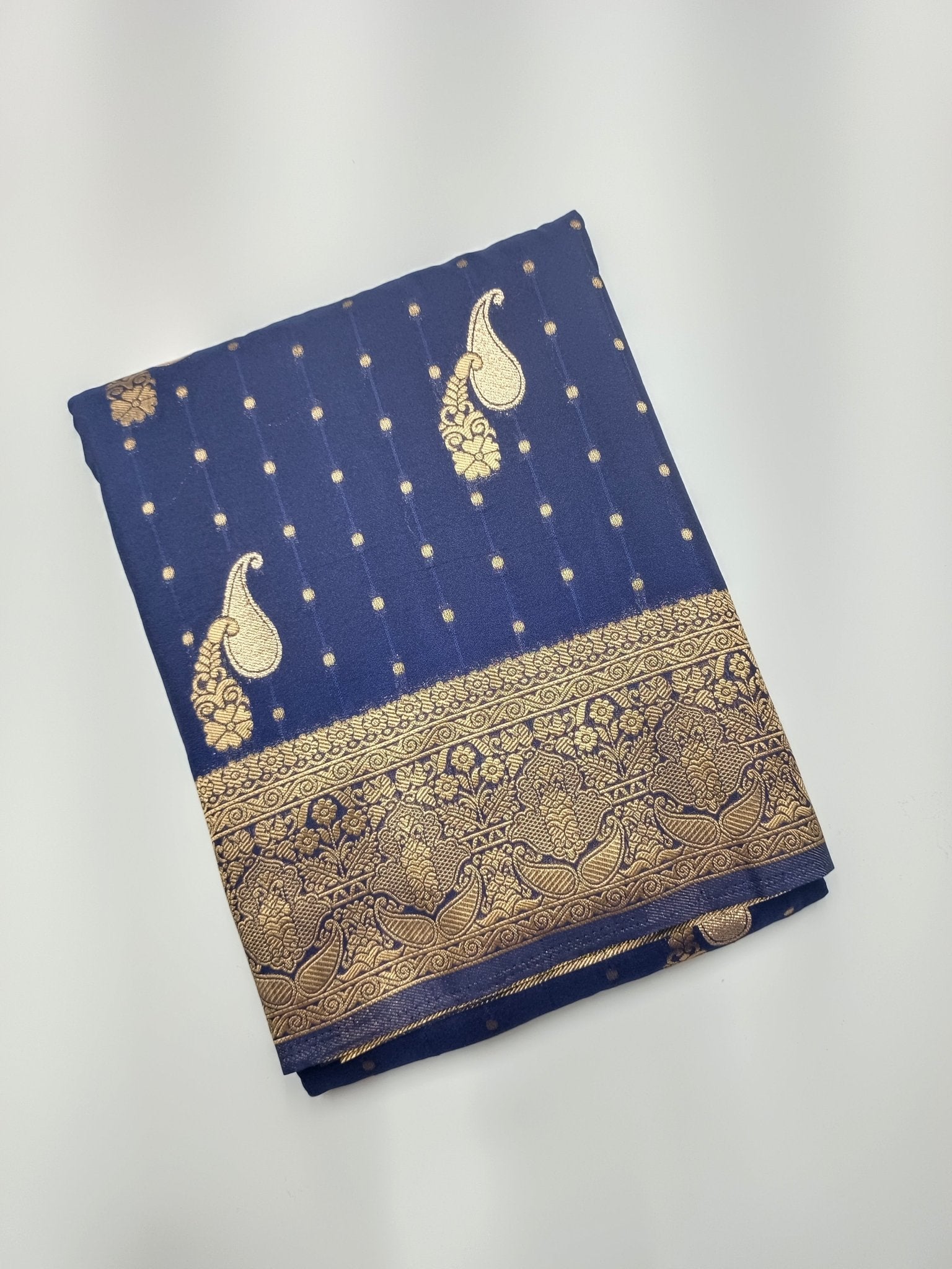 SEMI CREPE SILK SAREE - B S CHANNABASAPPA & SONS