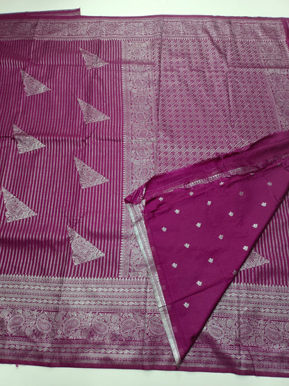 FANCY SOFT SILK SAREE - B S CHANNABASAPPA & SONS