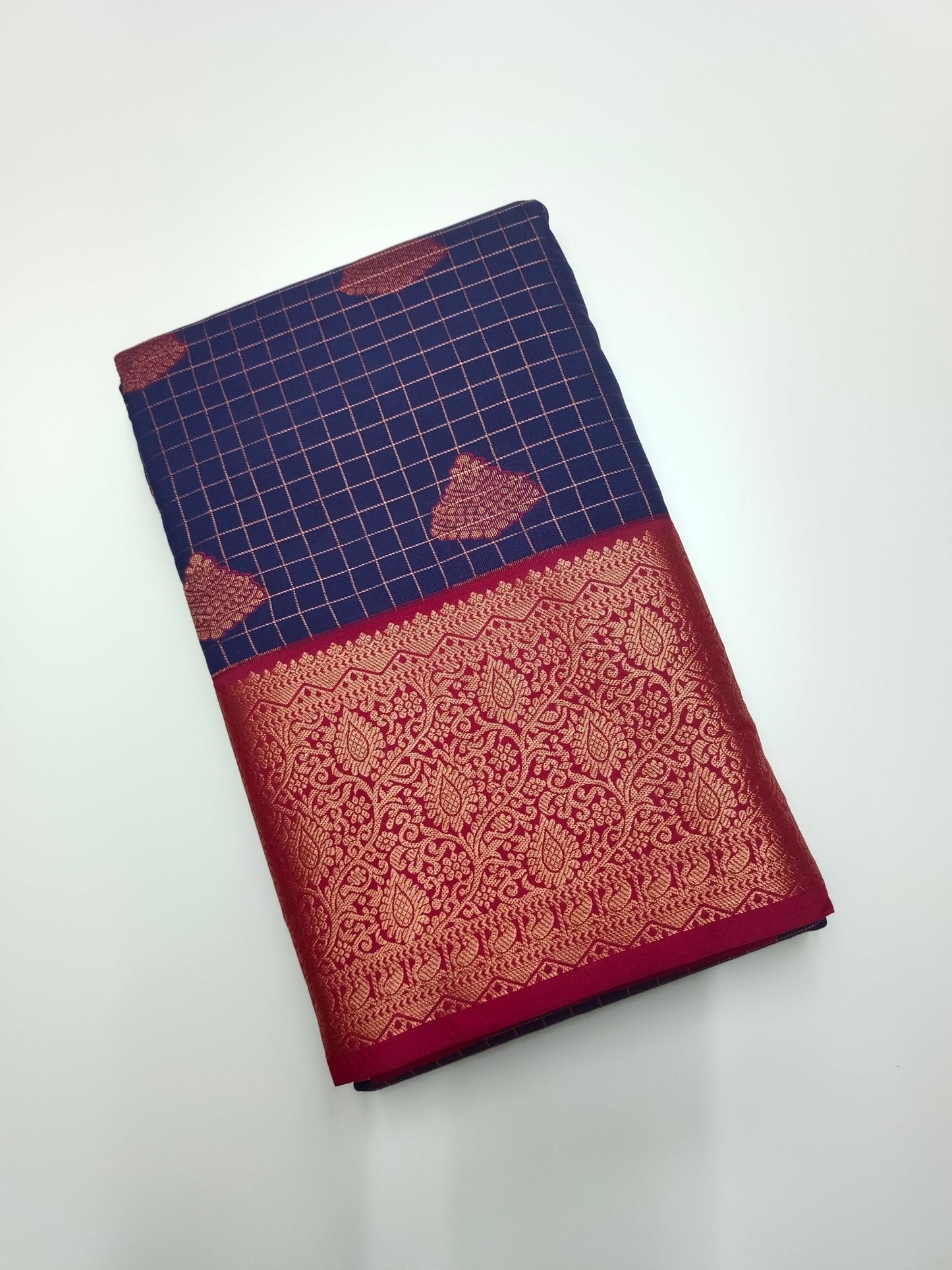 KANCHIPURAM SEMI SILK SAREE - B S CHANNABASAPPA & SONS