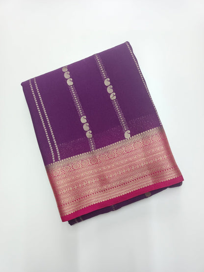 SEMI CREPE SILK SAREE - B S CHANNABASAPPA & SONS