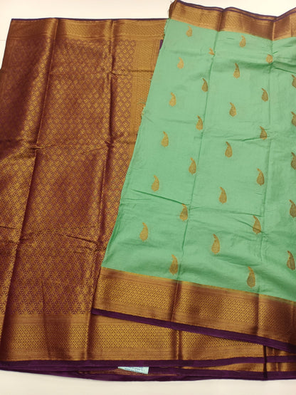 SEMI CREPE SILK SAREE - B S CHANNABASAPPA & SONS