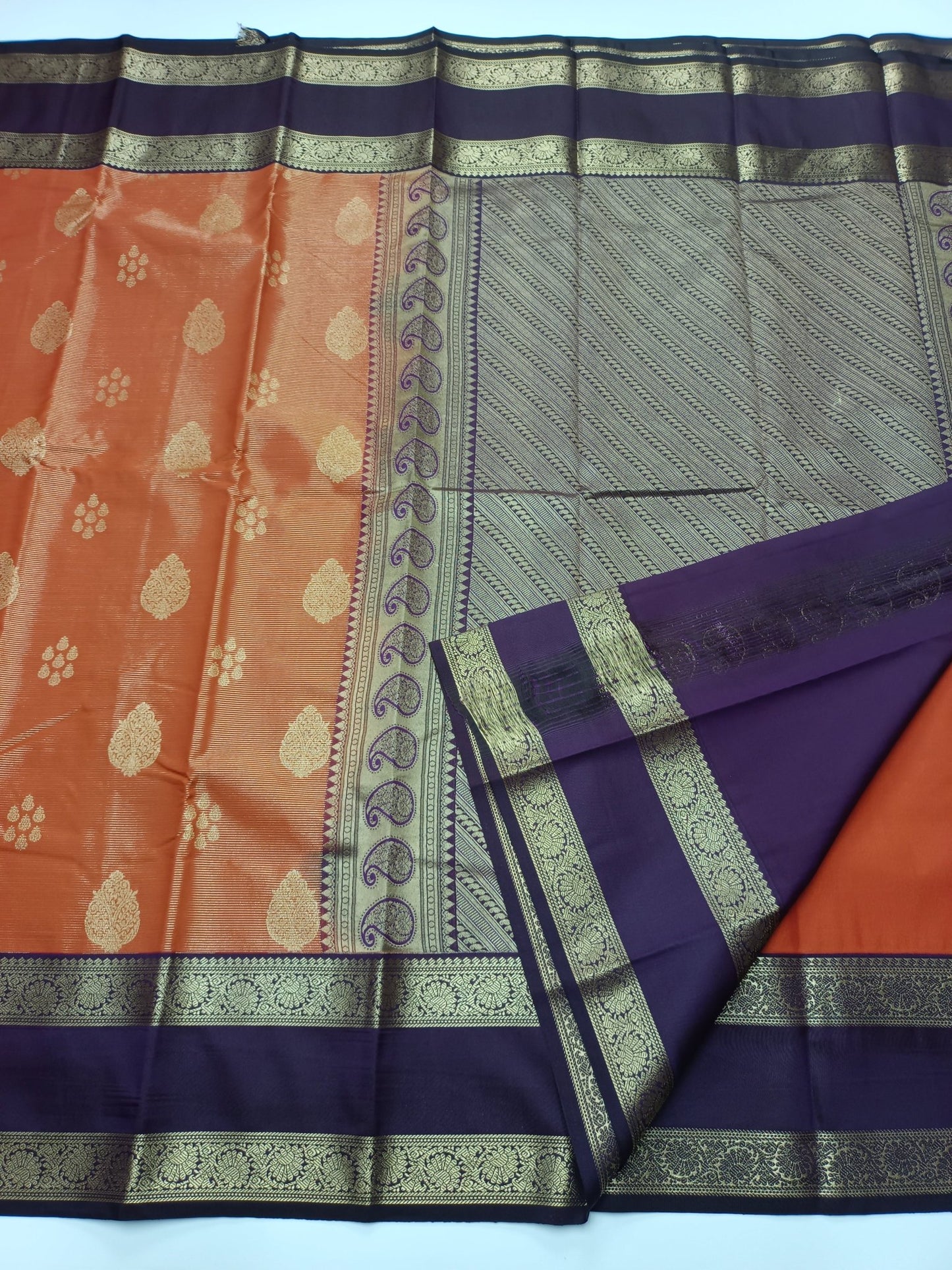 KANCHIPURAM SEMI SILK SAREE - B S CHANNABASAPPA & SONS