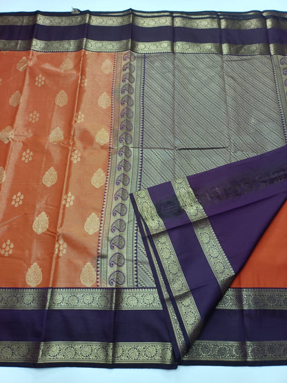 KANCHIPURAM SEMI SILK SAREE - B S CHANNABASAPPA & SONS