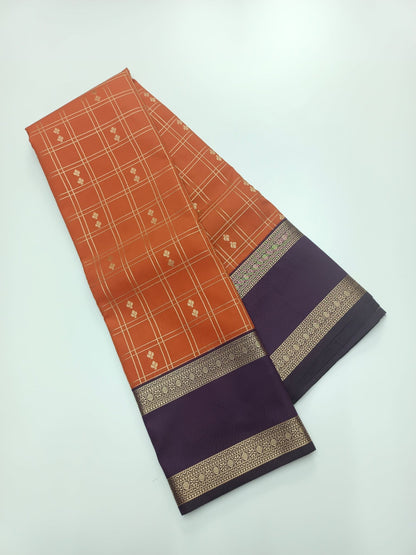KANCHIPURAM SEMI SILK SAREE - B S CHANNABASAPPA & SONS