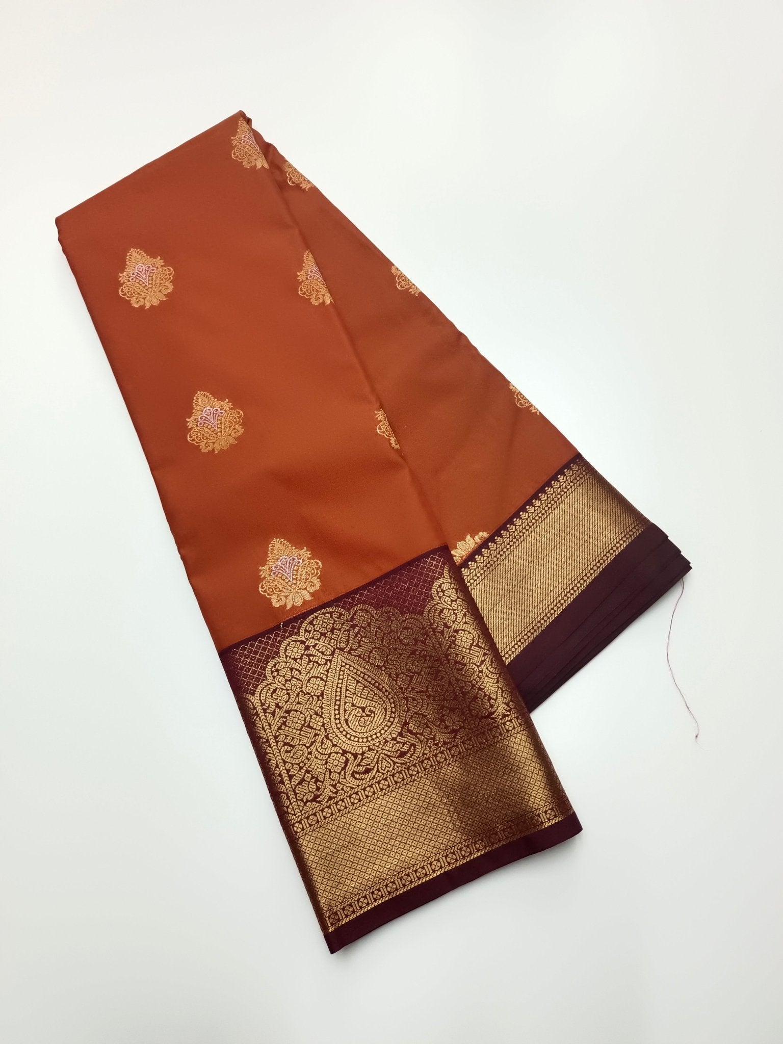 KANCHIPURAM SEMI SILK SAREE - B S CHANNABASAPPA & SONS