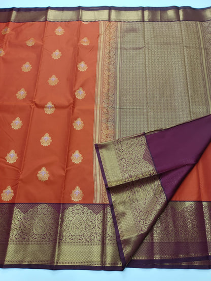 KANCHIPURAM SEMI SILK SAREE - B S CHANNABASAPPA & SONS