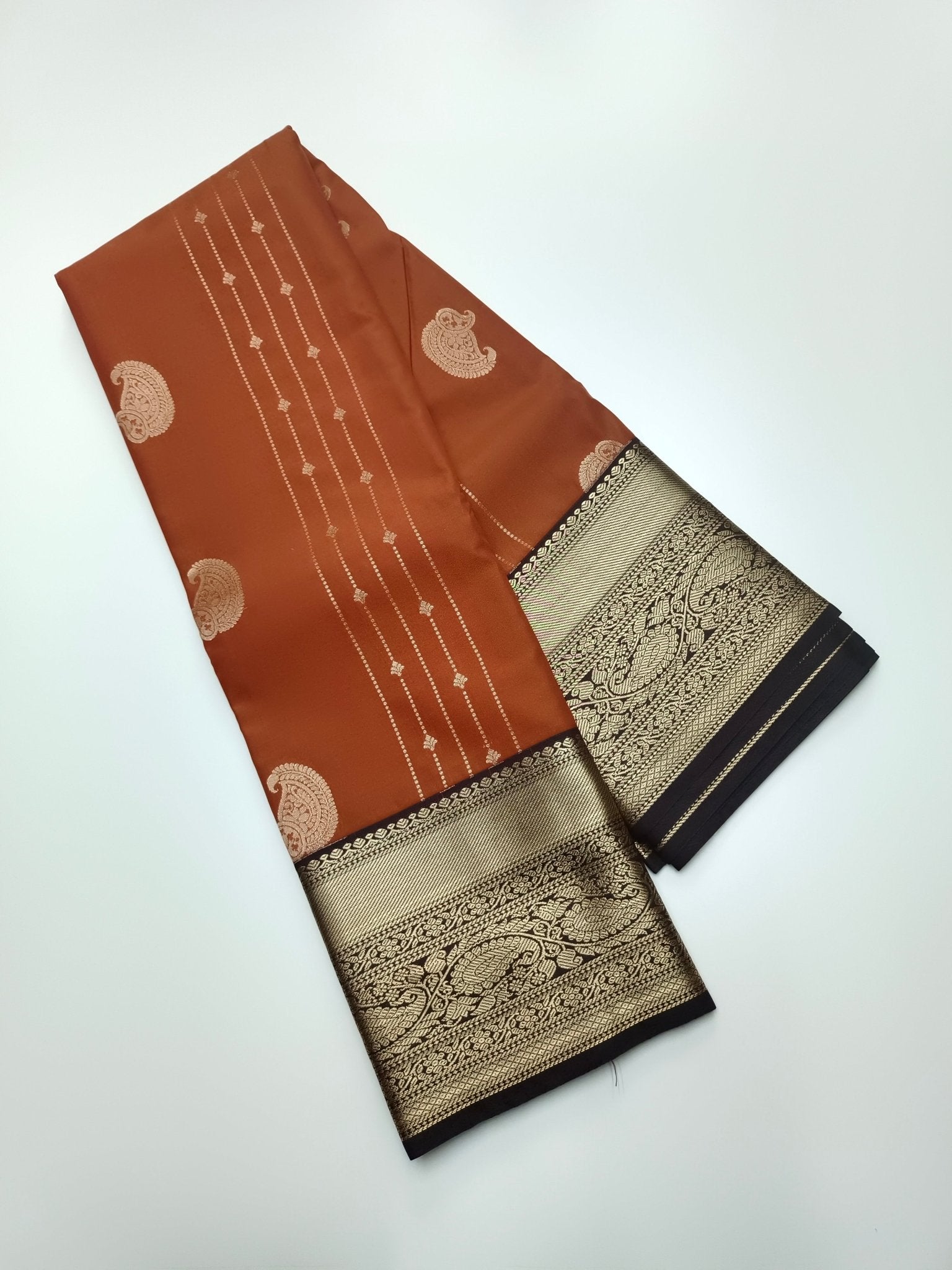 KANCHIPURAM SEMI SILK SAREE - B S CHANNABASAPPA & SONS