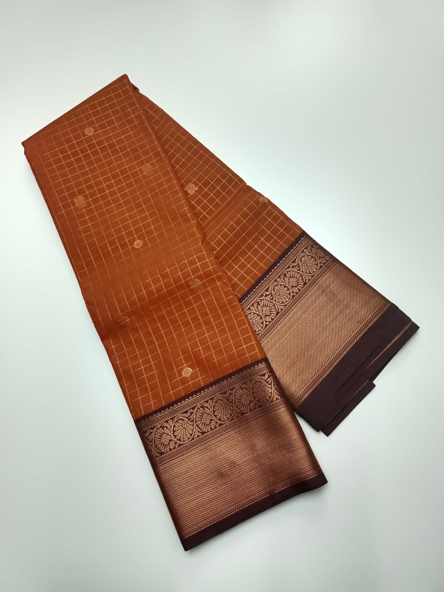 KANCHIPURAM SEMI SILK SAREE - B S CHANNABASAPPA & SONS