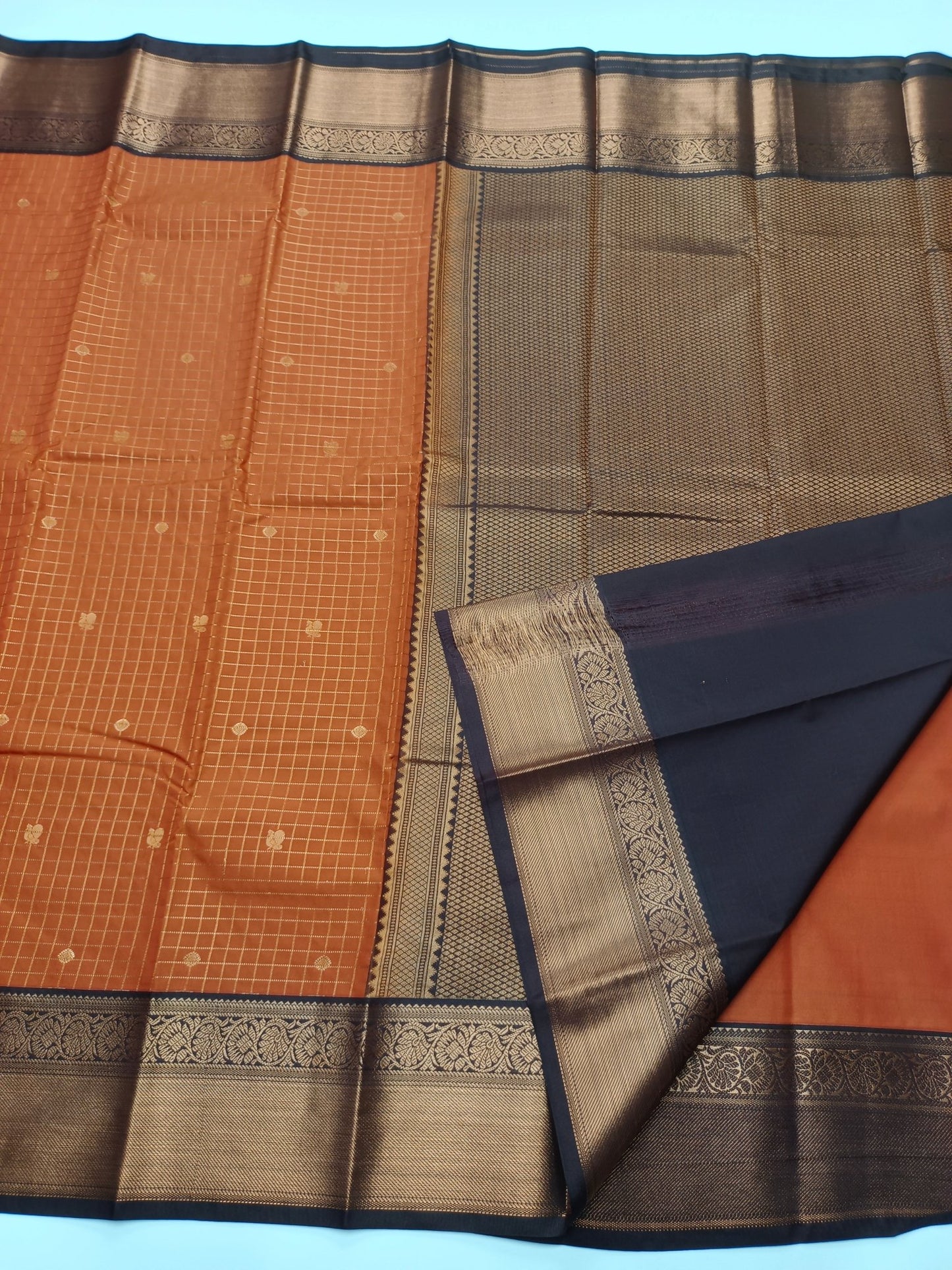 KANCHIPURAM SEMI SILK SAREE - B S CHANNABASAPPA & SONS