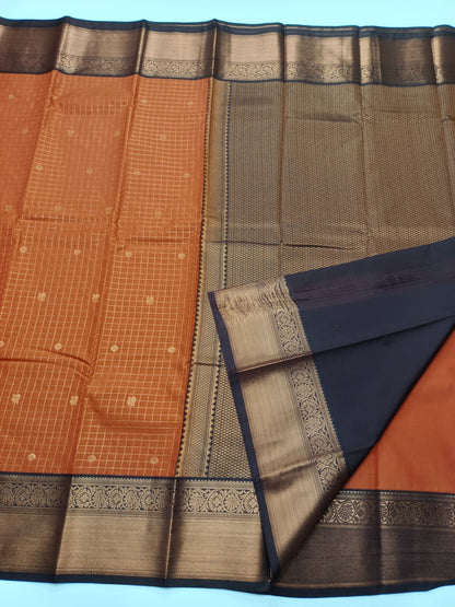 KANCHIPURAM SEMI SILK SAREE - B S CHANNABASAPPA & SONS