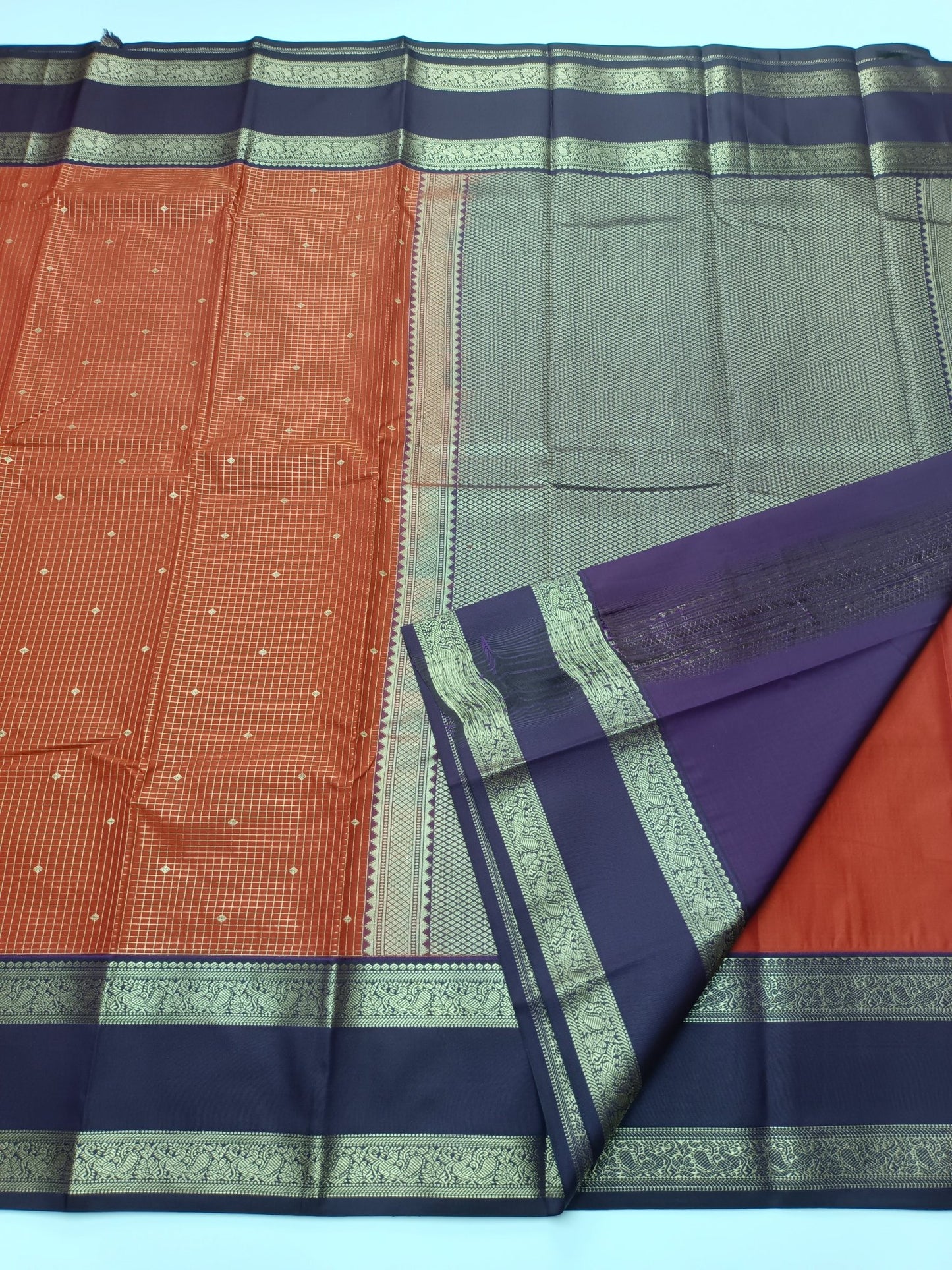 KANCHIPURAM SEMI SILK SAREE - B S CHANNABASAPPA & SONS