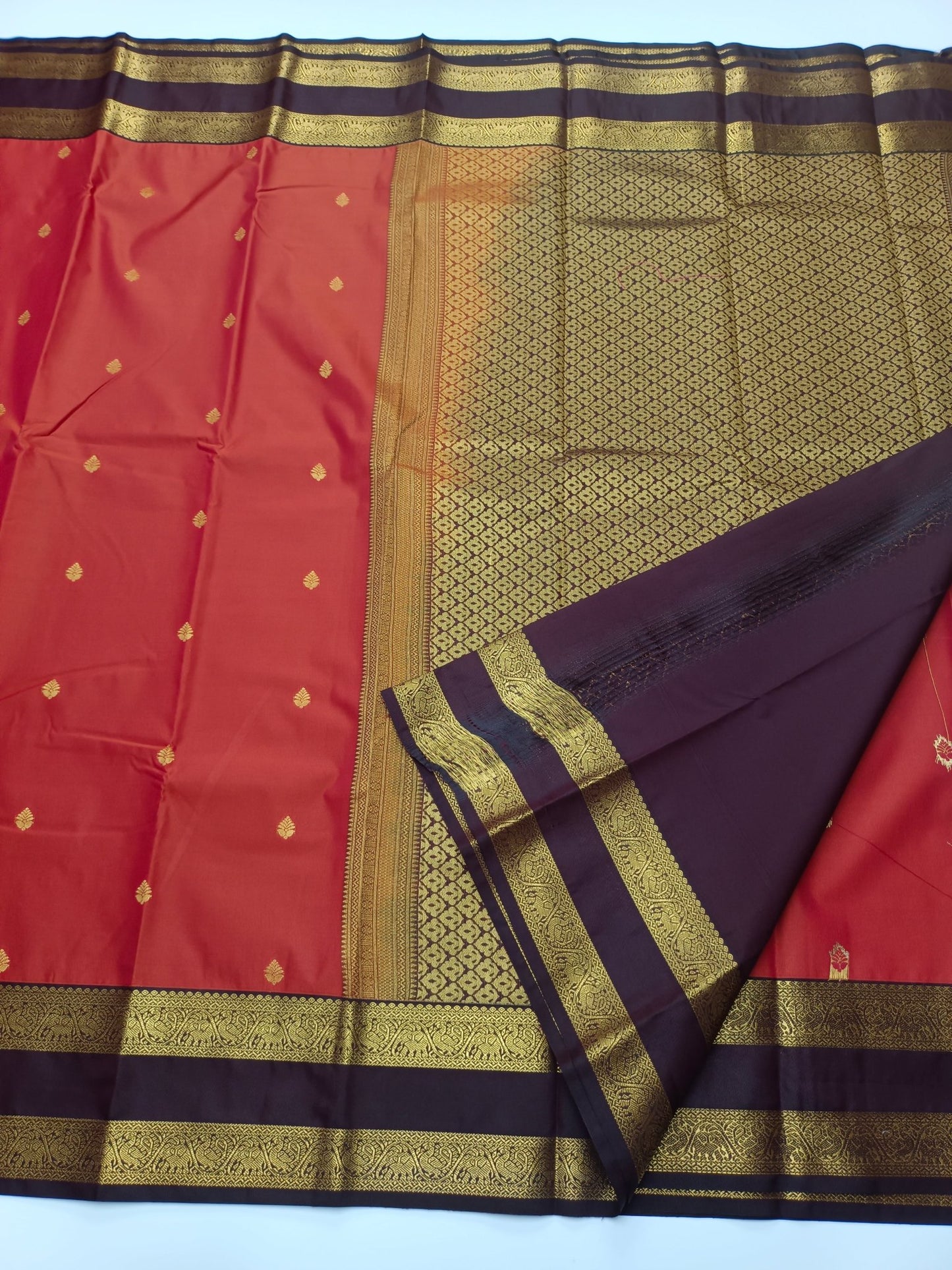 KANCHIPURAM SEMI SILK SAREE - B S CHANNABASAPPA & SONS