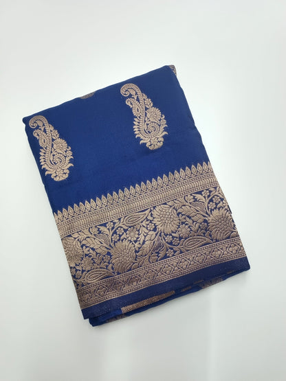 FANCY SOFT SILK SAREE - B S CHANNABASAPPA & SONS