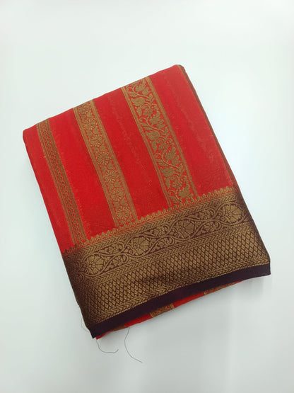 FANCY CHIFFON SAREE - B S CHANNABASAPPA & SONS