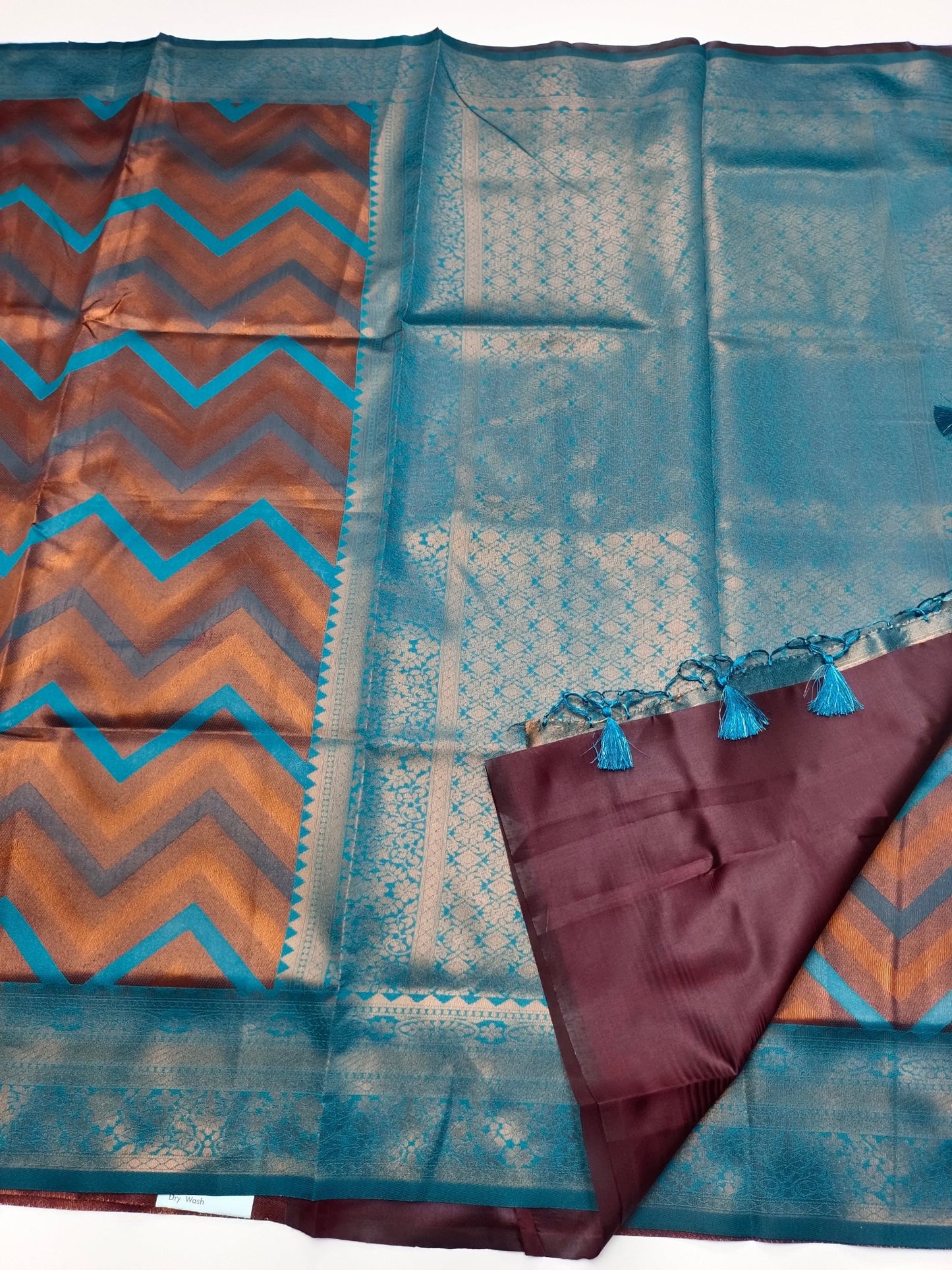 FANCY BROCADE SAREE - B S CHANNABASAPPA & SONS