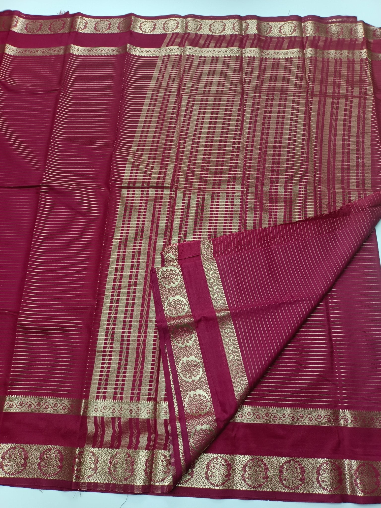 SEMI CREPE SILK SILK SAREE - B S CHANNABASAPPA & SONS