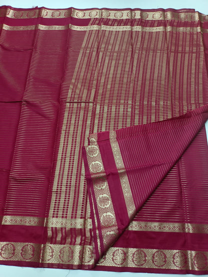 SEMI CREPE SILK SILK SAREE - B S CHANNABASAPPA & SONS