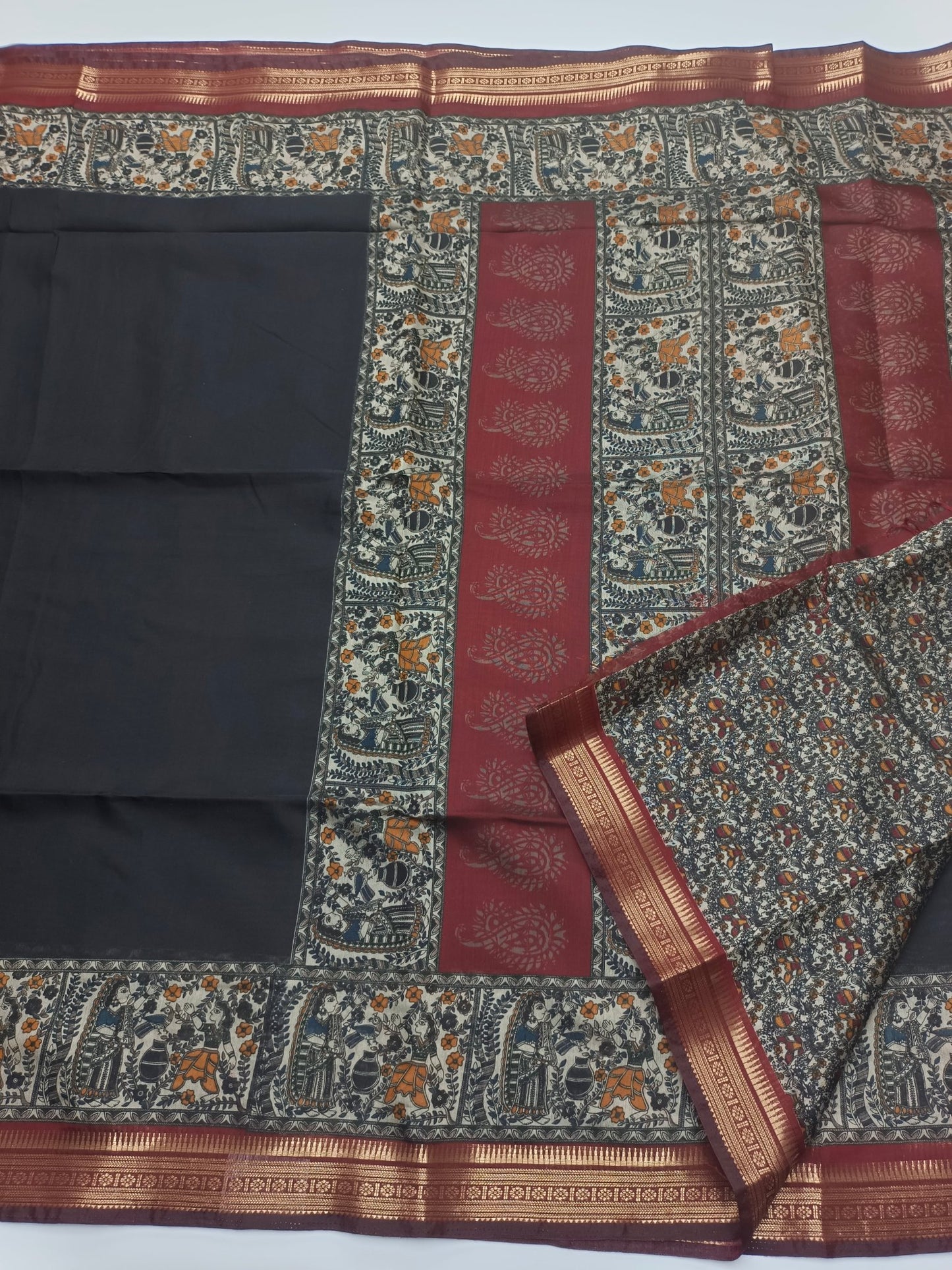 FANCY ASSAM COTTON SAREE - B S CHANNABASAPPA & SONS