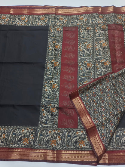 FANCY ASSAM COTTON SAREE - B S CHANNABASAPPA & SONS