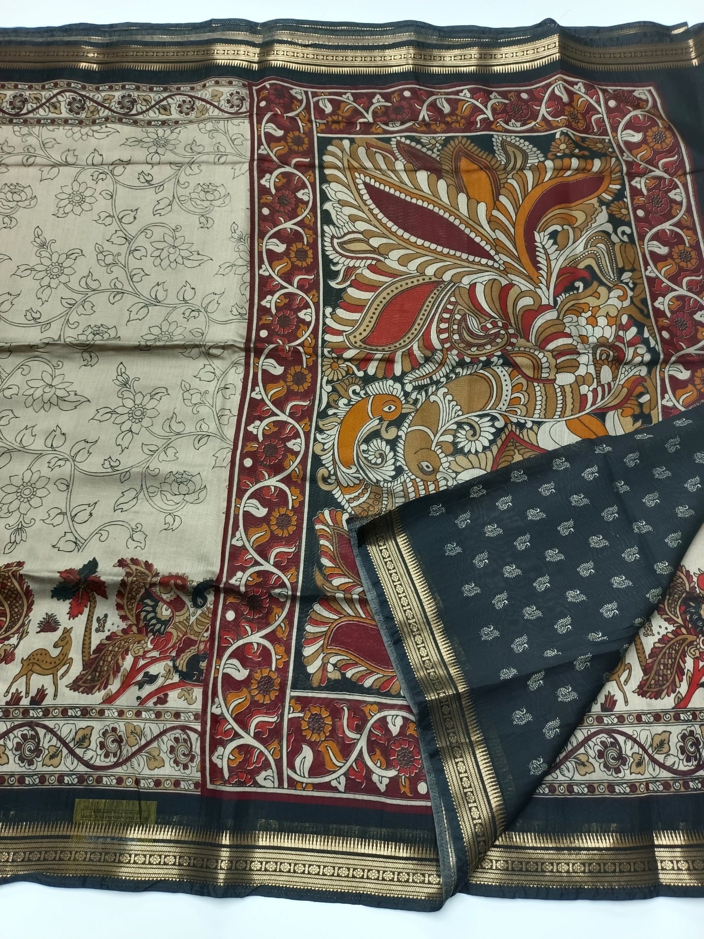 FANCY ASSAM COTTON SAREE - B S CHANNABASAPPA & SONS