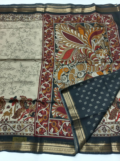 FANCY ASSAM COTTON SAREE - B S CHANNABASAPPA & SONS