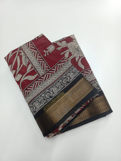 FANCY ASSAM COTTON SAREE - B S CHANNABASAPPA & SONS