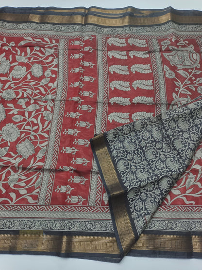 FANCY ASSAM COTTON SAREE - B S CHANNABASAPPA & SONS