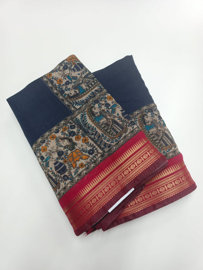 FANCY ASSAM COTTON SAREE - B S CHANNABASAPPA & SONS