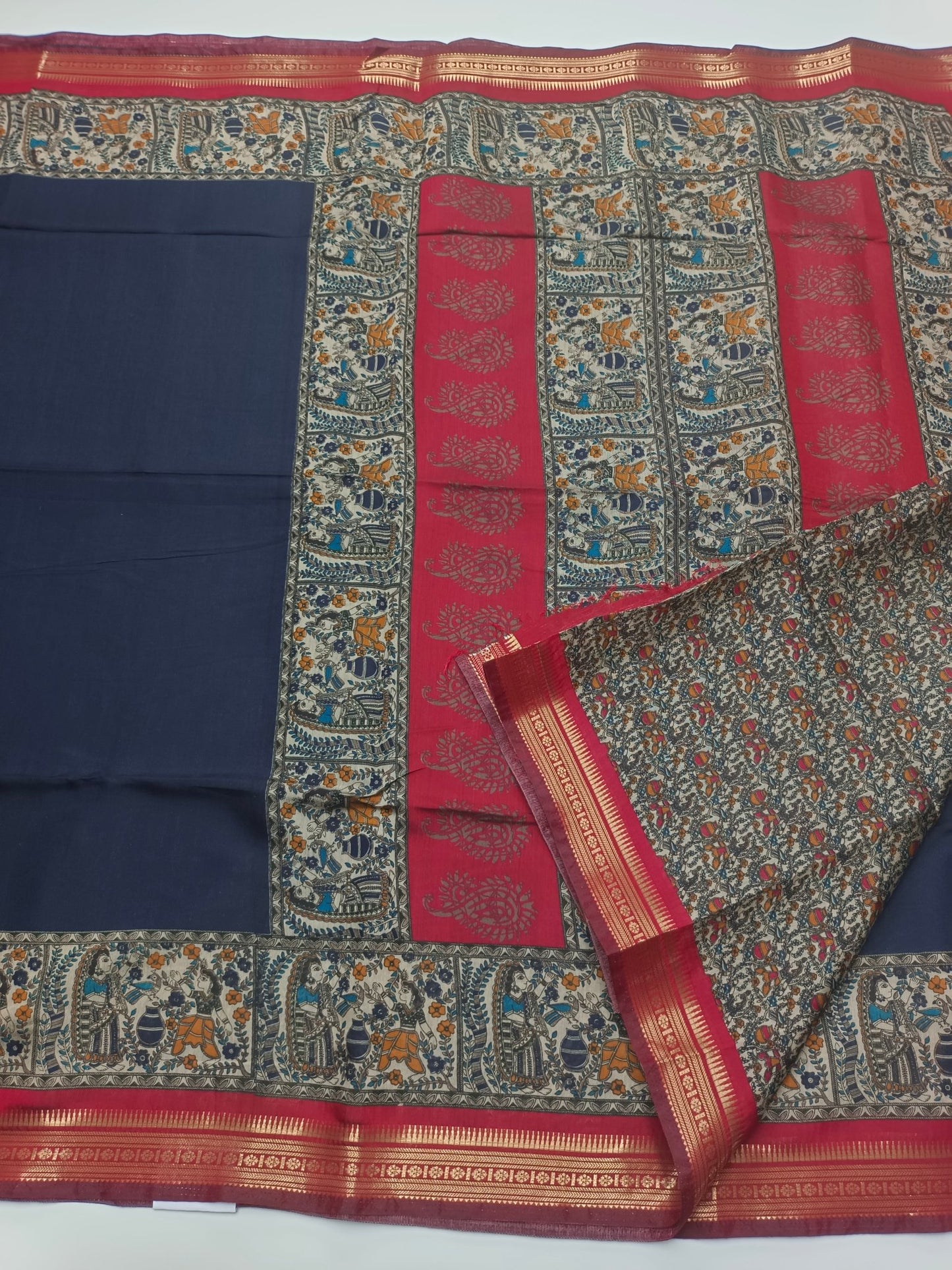 FANCY ASSAM COTTON SAREE - B S CHANNABASAPPA & SONS