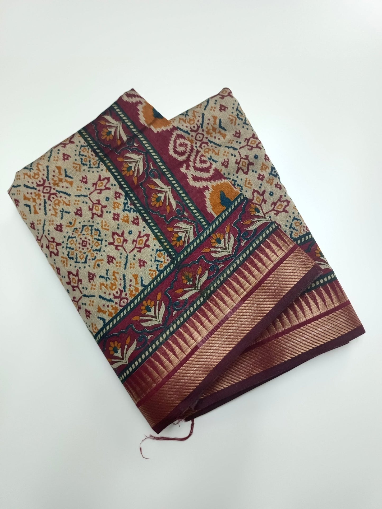 FANCY ASSAM COTTON SAREE - B S CHANNABASAPPA & SONS