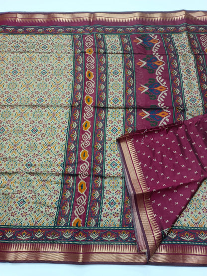 FANCY ASSAM COTTON SAREE - B S CHANNABASAPPA & SONS