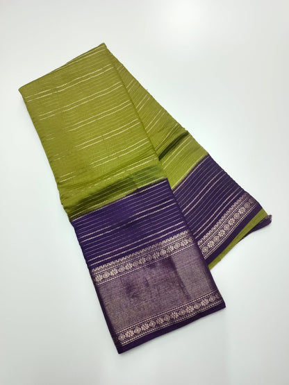 SEMI CREPE SILK SAREE - B S CHANNABASAPPA & SONS