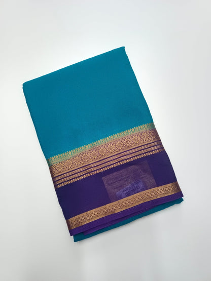 SEMI CREPE SILK SAREE - B S CHANNABASAPPA & SONS