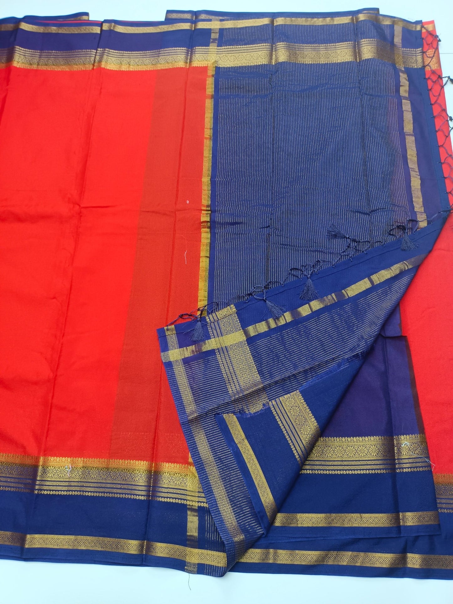 SEMI CREPE SILK SAREE - B S CHANNABASAPPA & SONS