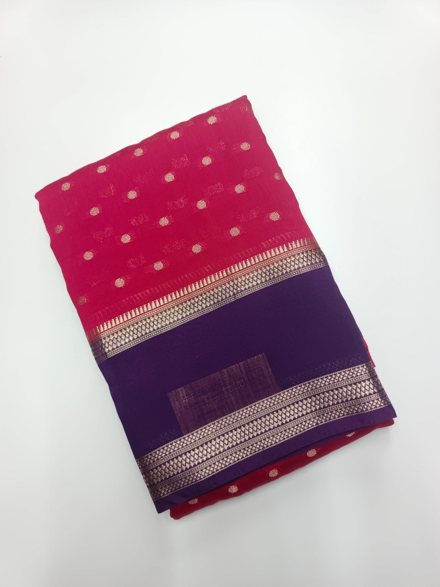 SEMI CREPE SILK SAREE - B S CHANNABASAPPA & SONS