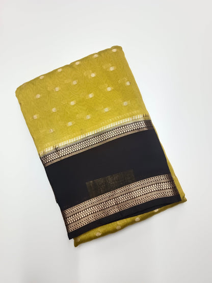 SEMI CREPE SILK SAREE - B S CHANNABASAPPA & SONS