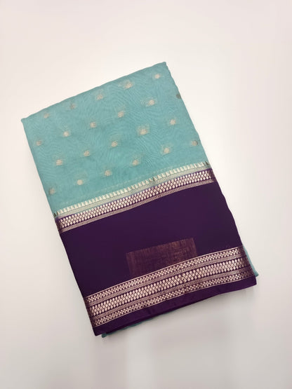 SEMI CREPE SILK SAREE - B S CHANNABASAPPA & SONS