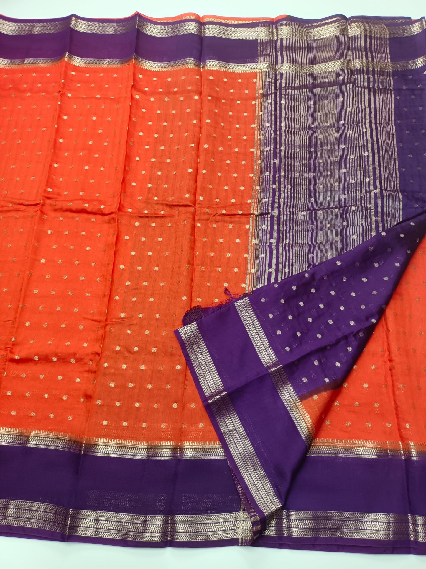 SEMI CREPE SILK SAREE - B S CHANNABASAPPA & SONS
